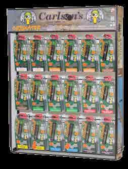 RACK UP SALES WITH CARLSON S DISPLAY RACKS Cremator Header Card Detailed Interchange Guide Mix & Match Any Choke on the Rack Shipped to You Completely Merchandised Backer Cards with Item #s for Easy