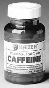 caffeine 1 hr before exercise (6mg/kg; Precaf), 6 x 1g/kg caffeine every 20 minutes during exercise (Durcaf), 2 x 5ml/kg Coca-Cola (during the TT at