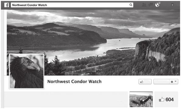 9 N 15 /4/ENVSO/SP2/ENG /TZ0/XX/T Figure 8(a): Screenshot of the Facebook page for NW Condor Watch Non-Profit organization NW Condor
