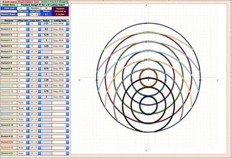 A different, non-pendant use for the pendant chuck and spreadsheet tool is for making lattice insert patterns.