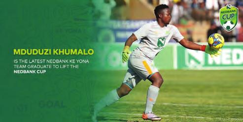 Former UJ student and football goalkeeper, Mduduzi Khumalo, has become the second Nedbank Ke Yona Team Graduate to be part of a Nedbank Cup winning