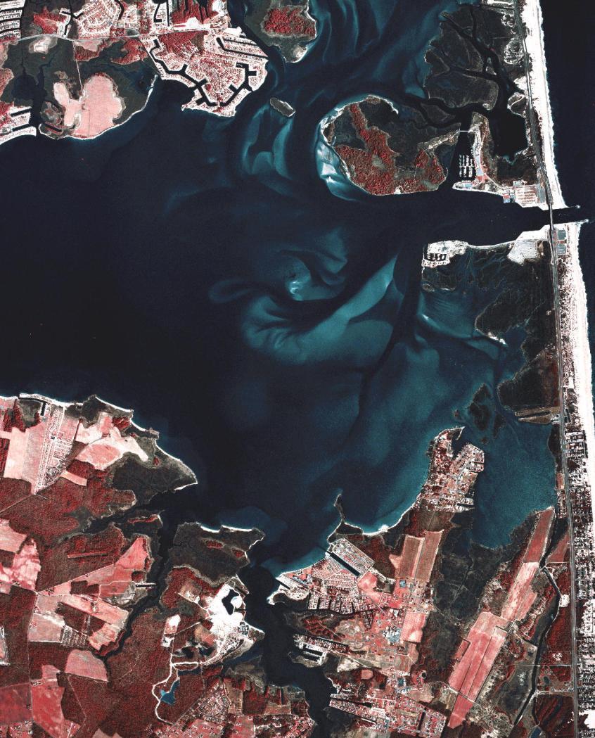 Figure 2. A satellite image of the Inland Bays.