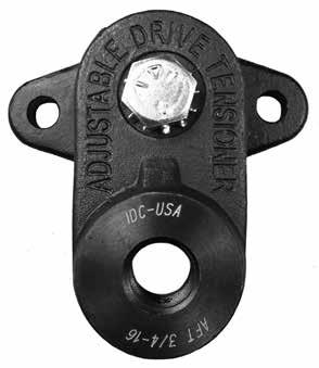 RIV TNSIONRS The FT Series Tensioner has a flanged base that can be mounted in a tight area where space is limited.