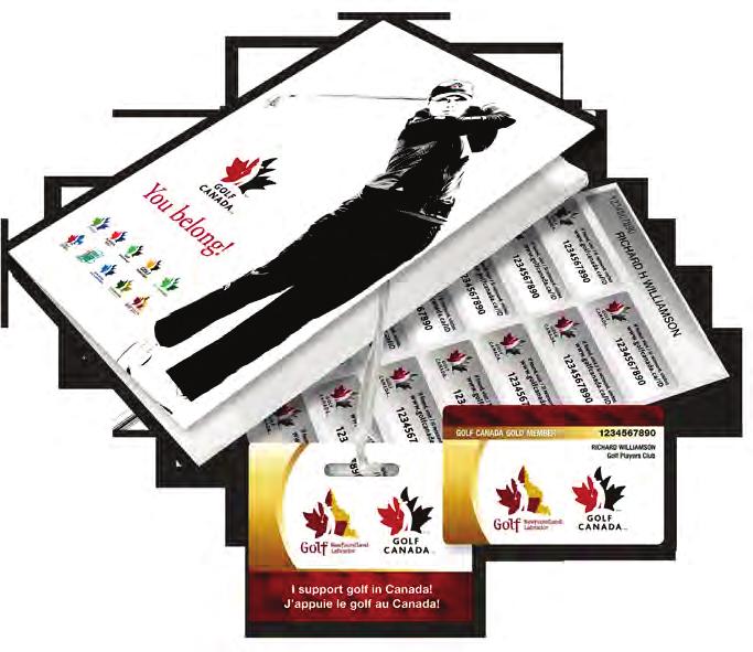 Golfer Benefits Welcome Kit Welcome to Golf Canada Delivered