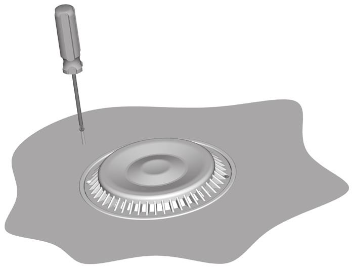 1. turn off all power to pool or spa and pump systems. Installation is easiest when pool or spa is drained. Fig. 1: Existing Drain Cover CAUTION DRAINING A POOL OR SPA MAY CAUSE STRUCTURAL DAMAGE.