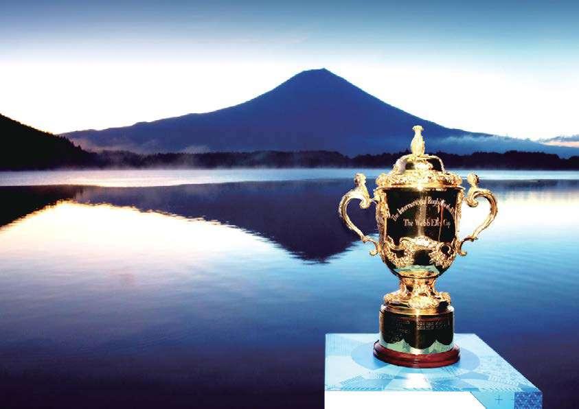 The 38cm high silver trophy gilded in gold known as the Webb Ellis Cup ( Bill ), has been presented to the winner of the Rugby World Cup since the competition began