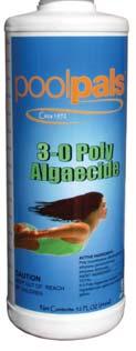 effective super chlorinator - Effective algaecide for black algae in white plaster pools - Ensures safe, sanitary, sparkling water PPTC002 PPTC005 PPTC010