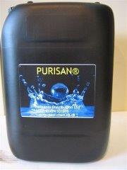 Purisan Liquid Chlorine First intent sodium hypochlorite (not recovered or reclaimed and so doesn t contain any unexpected contaminants - Manufactured in the UK). Available for Retail as 14-15% Av.