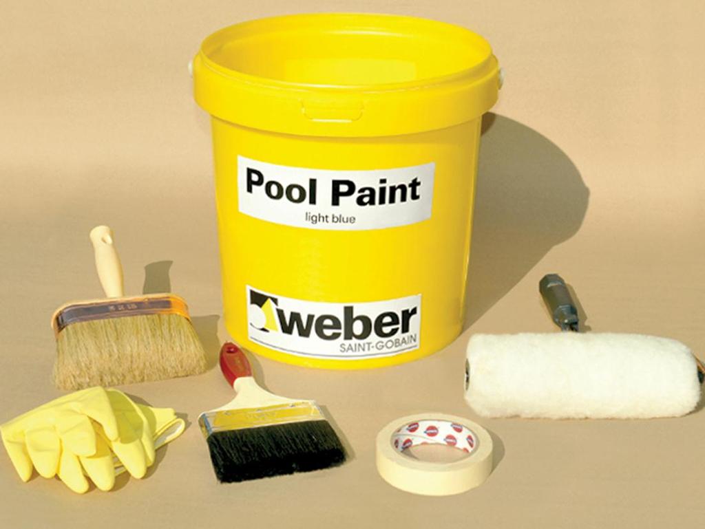 weber.cote Pool Paint application method and curing Step 1 Start the application at the deep-end of the pool with one person per side. Paint the walls first and then the floor.