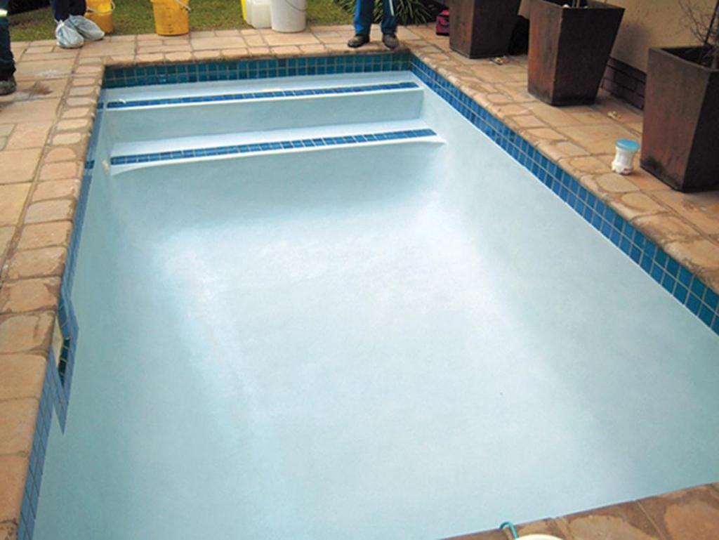 weber.cote Pool Paint application method and curing Step 6 Leave the completed pool to air-cure for 6 days.