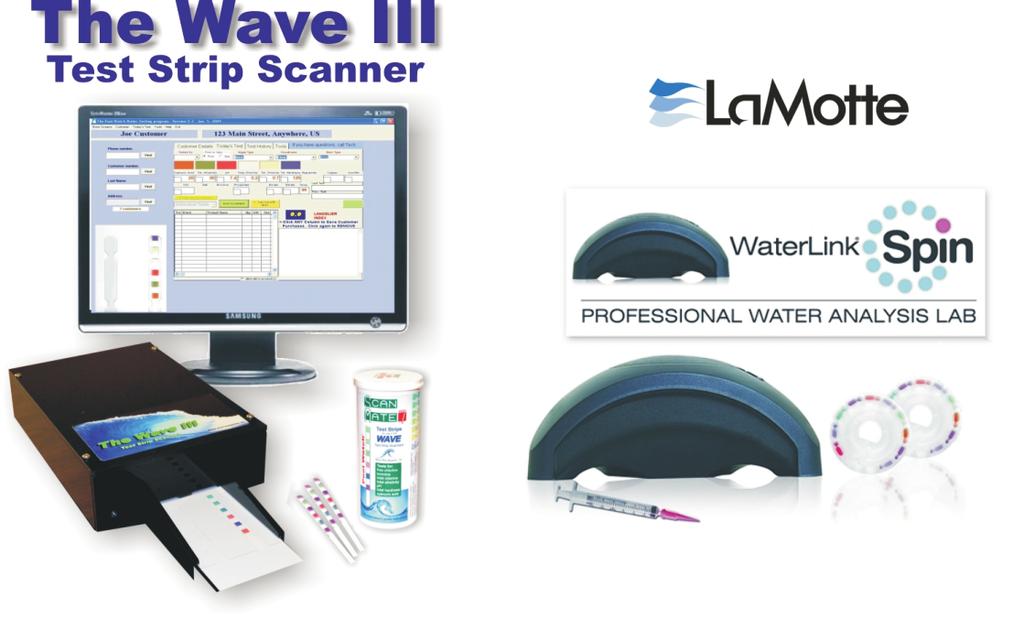 Watch Software for any brand of chemicals, USB cable & power supply, water sample