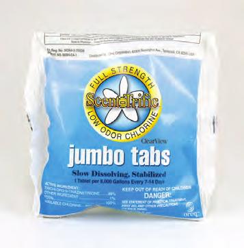 CVTL050U Tabits - 1 Tabs 99% Trichlor No gummy binders Hard-pressed 1/2 ounce tab Safe,