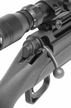 PICTURE 4 Always engage the safety mechanism by moving the safety lever fully rearward before handling, loading or unloading the firearm.