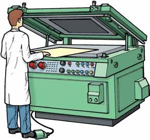 Health ad Safety Figure 31 Higed or clam-type scree pritig presses with power closure should be fitted with safety trip bars Label pritig machies Presses with twi side frames should meet the stadards