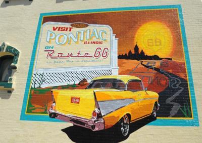 The Bob Waldmire Memorial Mural Designed by Route 66 artist and icon, Bob