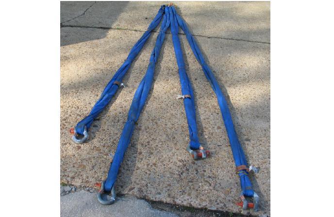 ESSM - SL0401 ROUNDSLING BRIDLE, POLY, 4-LEG (2-13', 2-15') Roundsling Bridle SL0401 The Polyester Roundsling Bridle SL0401 is designed specifically for handling the Submarine Salvage Air Compressor