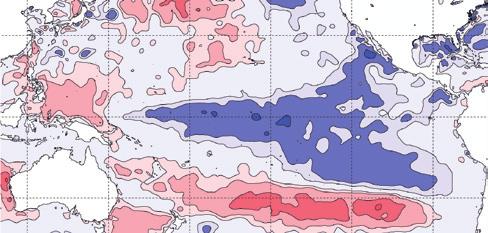As sea surface temperatures approached values (or thresholds ) associated with a La Niña in July 2010, and as long-range outlooks became more consistent, the Bureau of Meteorology announced that a La