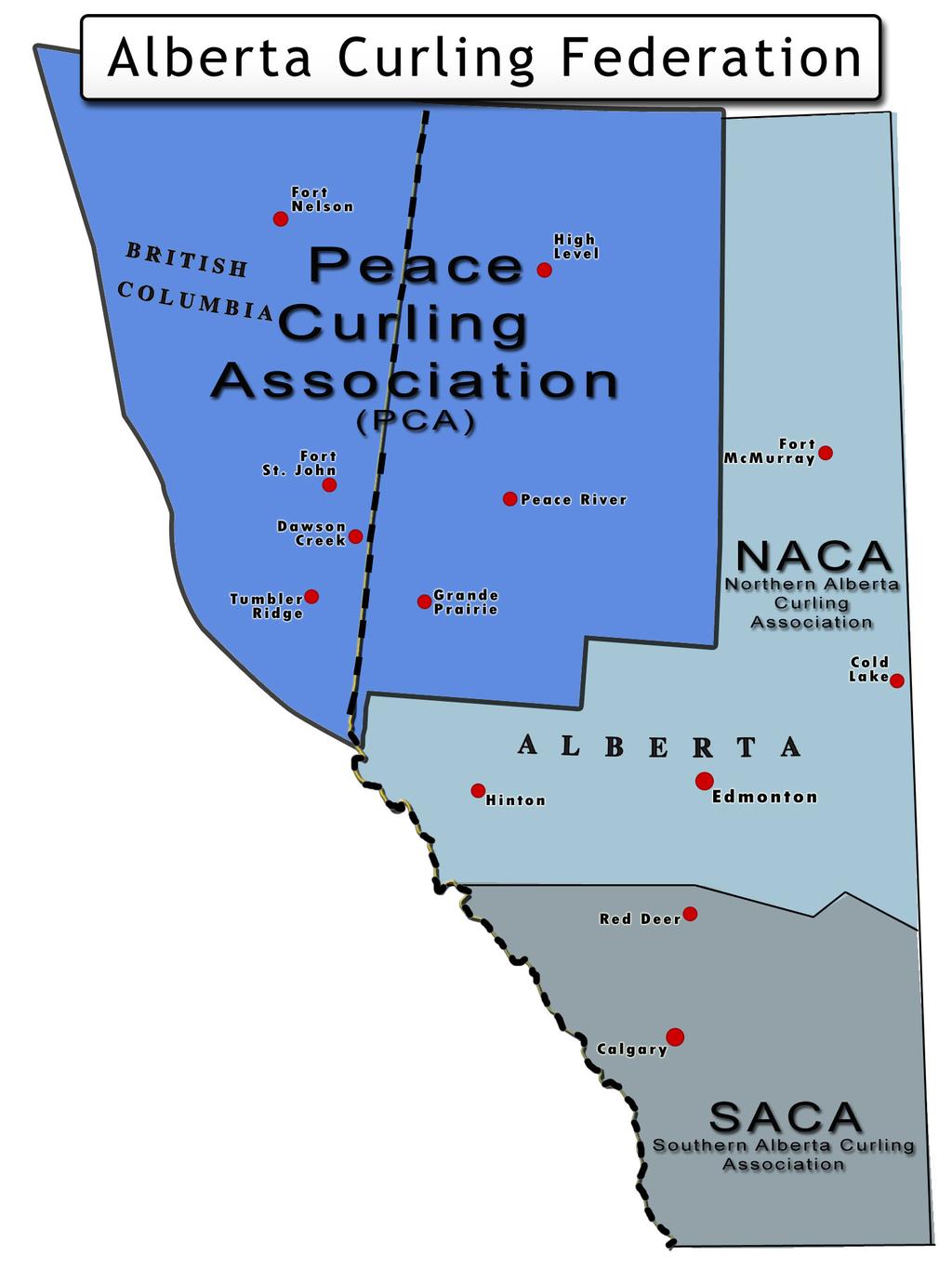 Peace Curling Tour Market Profile The Peace Curling Association (PCA) is the largest of the 3 regional curling associations that make up the Alberta Curling Federation.