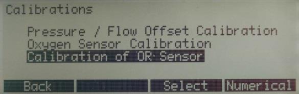 and then start the calibration procedure in the menu options of the VenTest (>7.12.3 Calibrating the MultiGasAnalyser TM OR-703). It will click into place when properly seated.