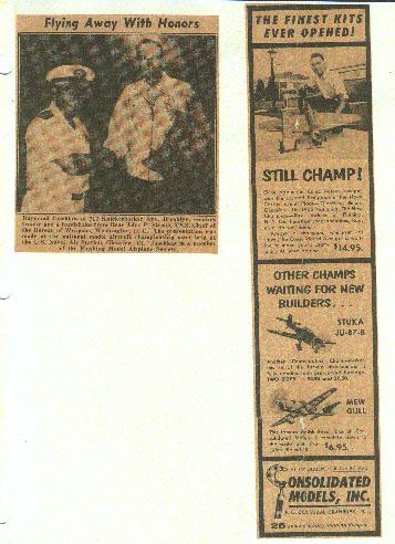 1962: Newspaper clippings from Ray s days in Brooklyn: receiving a trophy