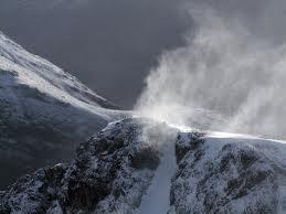 Spindrift In mountaineering, fine powdery snow