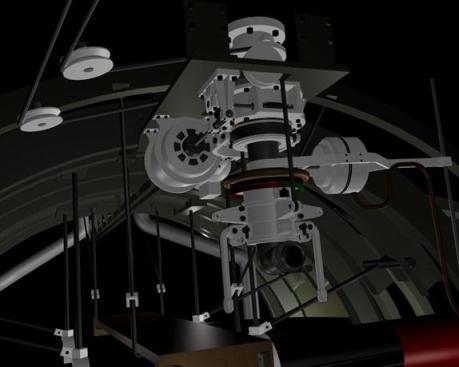 A computer-based, 3D model was prepared of the periscopes, as they were shown in the original plans. Figure 46 is a rendering of the aft periscope.