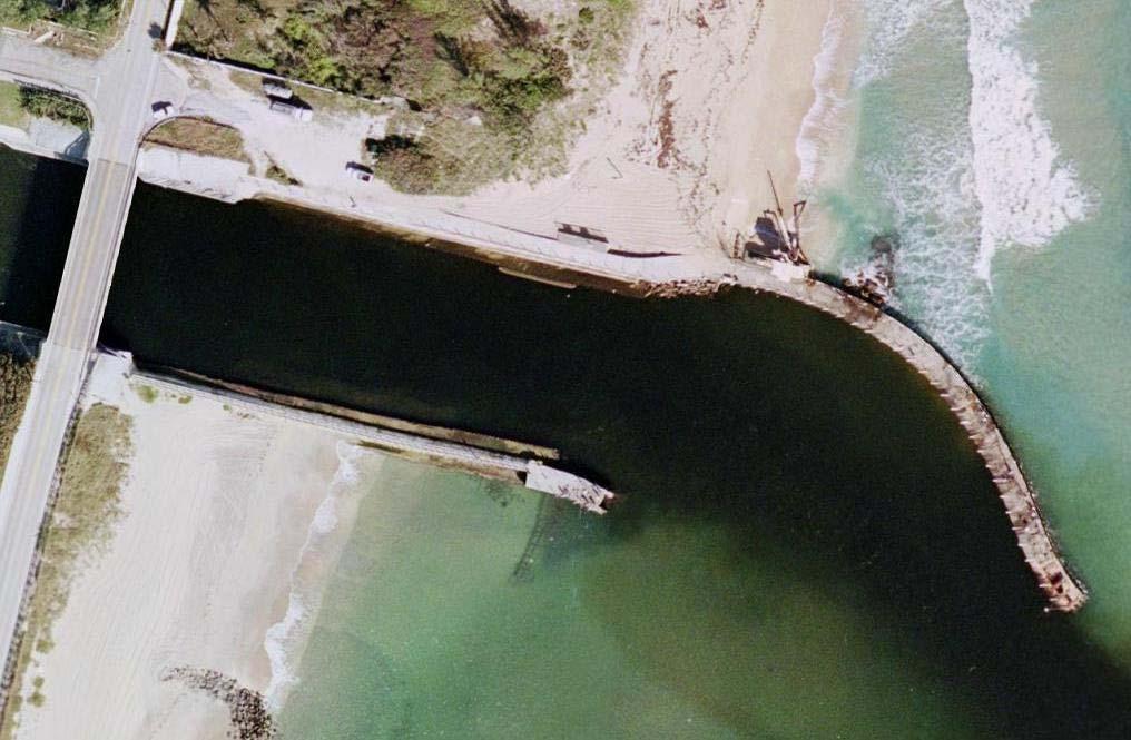 North Jetty North Jetty Spur Sand Transfer Plant Navigable Channel Width (<100 ft) Submerged