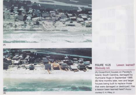 Beach, AL Damage after Hurricane Hugo (1989) in
