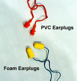Fitting PVC Earplugs Reach around back of head and pull ear back and up Work plug