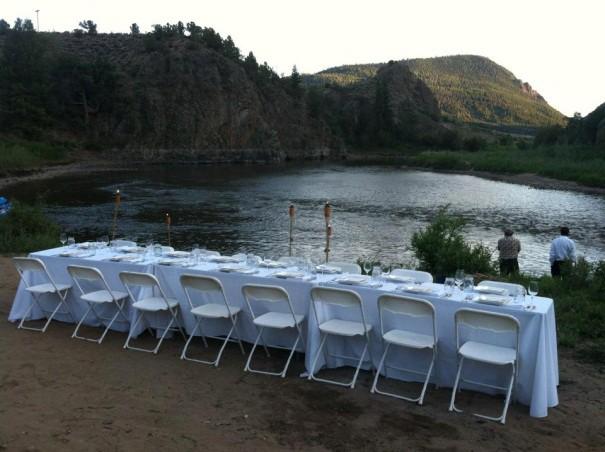 Night Float Trip With Dinner On Private Beach Enjoy the allure of the great outdoors with a scenic evening float trip in the beautiful Colorado Rockies.