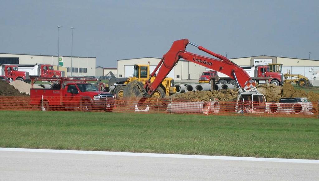 Good Construction Practices Installing a construction fence along the boundary of the protected portion of the runway