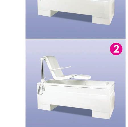 The power bath with patented leg lift makes bathing even more comfortable and effortless The Windsor Series 3 complete with leg lifter is unique amongst power baths.