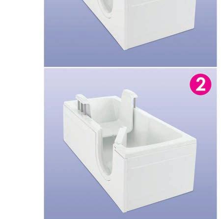 .. The Cambridge Plus seat - may also be removed so the bath can be used as a conventional bath.