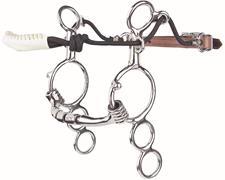 OTHER MYLER MOUTHPIECES MB03 COMFORT SNAFFLE with COPPER ROLLER Design and Action as MB02, but with copper roller in centre of barrel which helps to calm busy-mouthed horses.