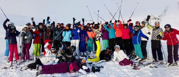 School Ski trip Alpe d Huez 2017 On Saturday 16th December 2017, 37 girls and 4 members of staff arrived at The Towers at 4am in the cold and dark to head to Alpe d Huez, France for the school ski