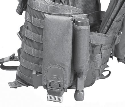Apparatus Attachment Straps - female buckles are attached to the CSAV.