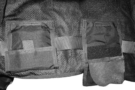 Hard cast weights or soft weights can be used. The sheath portion can be attached to the CSAV using the built in MOLLE style straps.