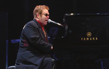 The legendary Elton John performed at