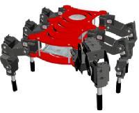 Fig. 1 (a): Solid Model of Hexapod Fig.1 (b): Body Chassis III.
