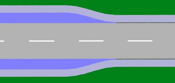 2.4 Parking Lanes Defined as lanes alongside driving lanes with lane type parking.