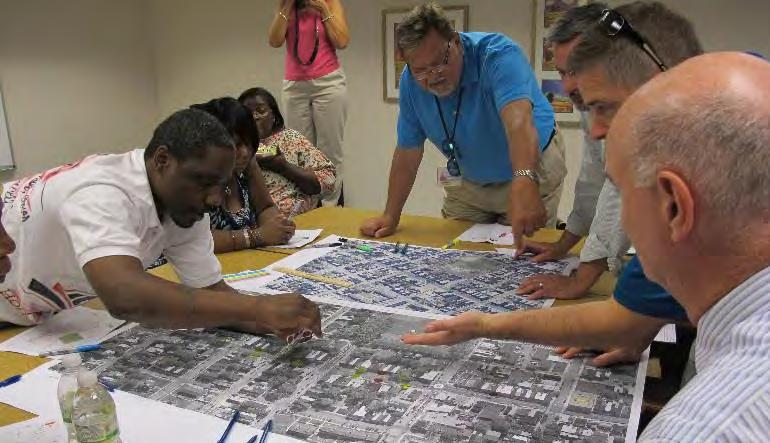 There are three main parts of a workshop: Part 1: Presentation The presentation talks about sidewalk design, crosswalks, traffic calming, community design and other tools communities need to create