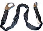 (Shock Pack) POY (Partially Oriented Yarn) lanyards are woven in a manner that allows the yarn to stretch out