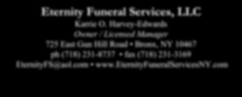 Eternity Funeral Services, LLC Karrie O.
