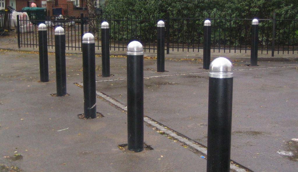 GALVANISED STEEL STATIC BOLLARDS Ideally suited for demarcation and commercial use to prevent vehicle entry and segregation of pedestrians and vehicles the galvanised bollards can be supplied heavily