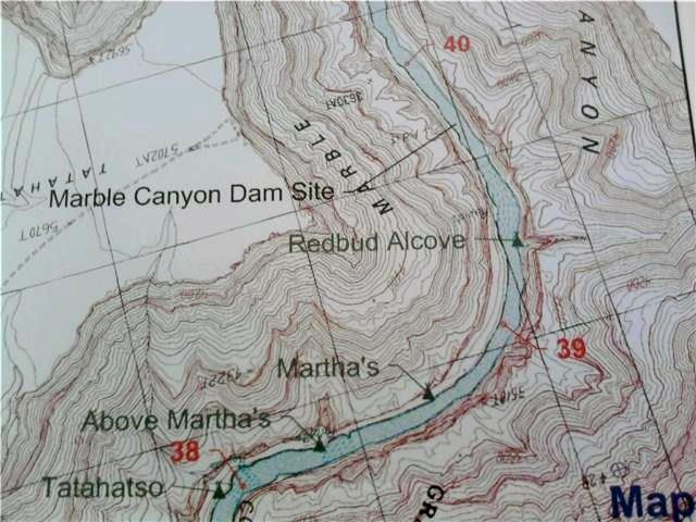 Marble Canyon Dam Located between