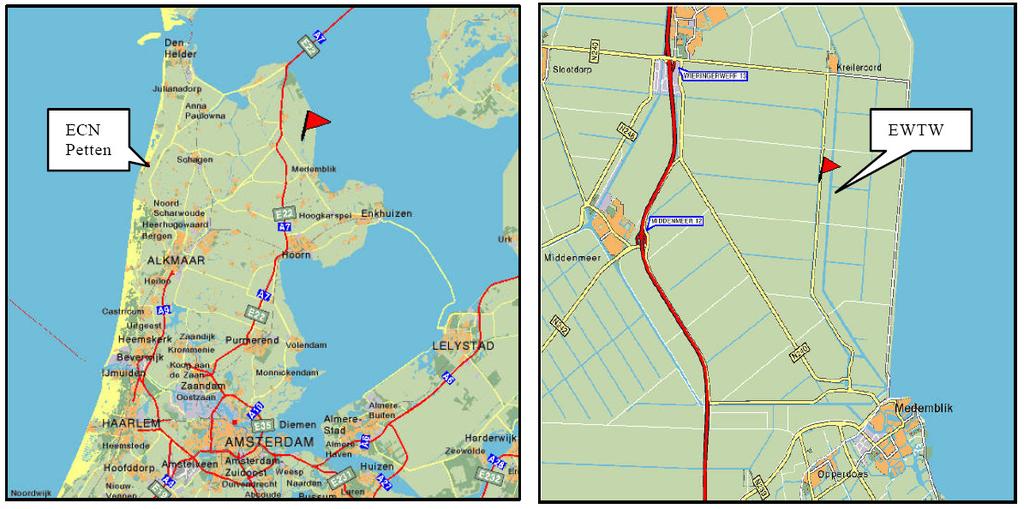 2. EWTW site description In this chapter some relevant information is provided on the ECN Wind Turbine Test Location Wieringermeer (EWTW) [10],[11],[12].