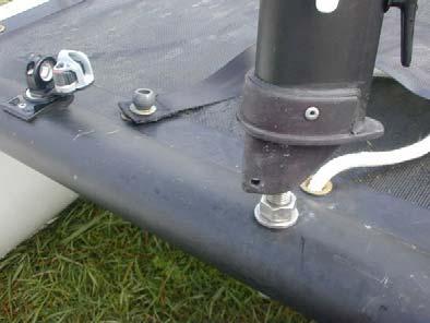 4 Now, ensure that the forestay wire is not twisted around any other wires and you are ready for raising the mast.