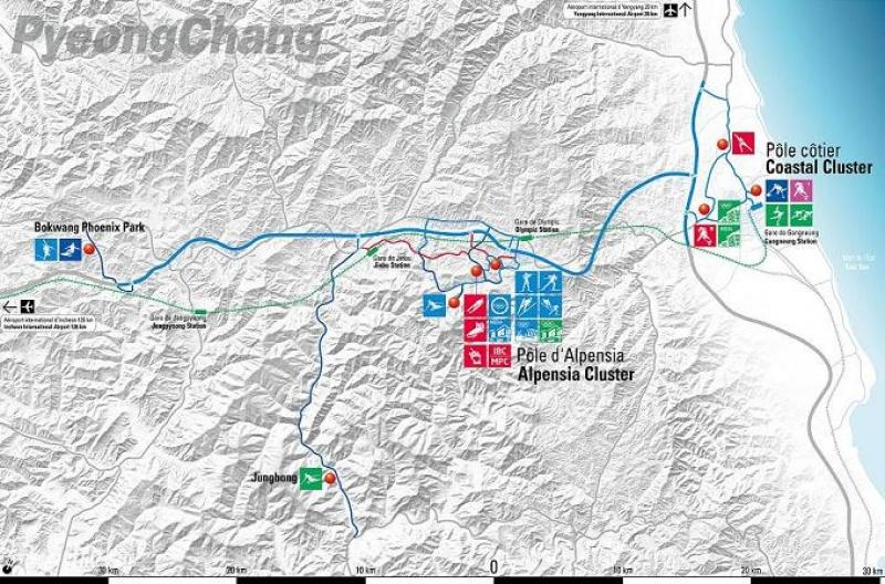 Location Overview PyeongChang is a mountainous county in the Gangwon province of South Korea.