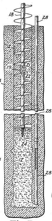 Auger Pressure Grouted (APG) Pile System Cast-in-place piles grew out of pressuregrouting processes at Intrusion-Prepakt, late 1940s, early 1950s Patent