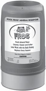 Welcome to easier pool care courtesy of FROG. With POOL FROG, your pool water will look and feel better without a lot of work or a lot of chlorine.